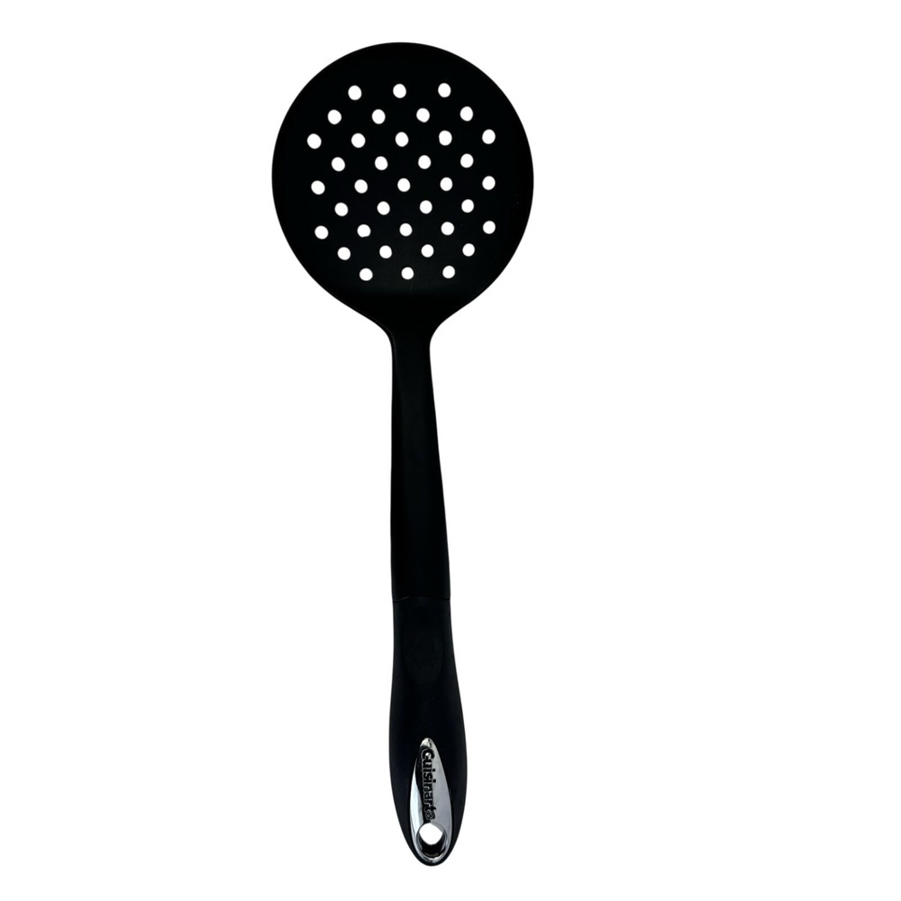 CUISINART LONG BLACK‎ SKIMMING SKIMMER  STRAINING SPOON UTENSIL